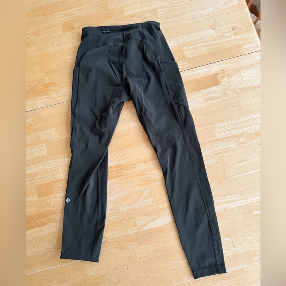 Lululemon Dark Green Leggings Size 6 - Picture 2 of 2